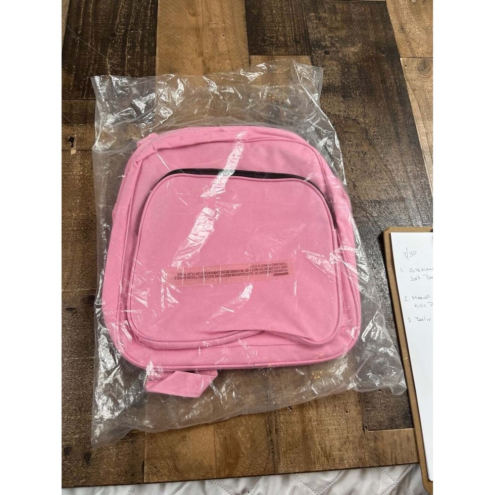 Dalix Small Canvas Backpack Kids Pink New Sealed School Travel Bag Mini Daypack